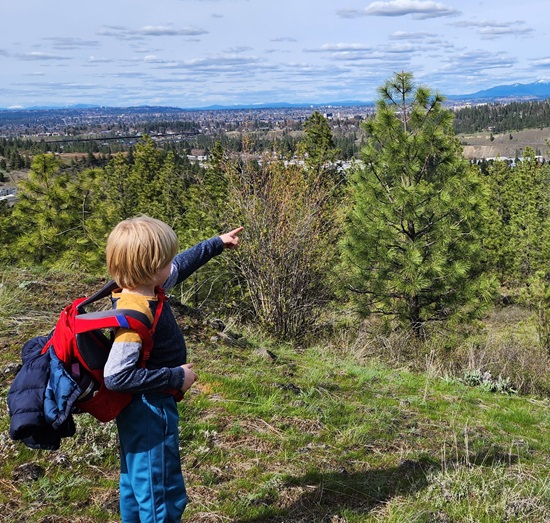 Kid at Westwood Natural Area